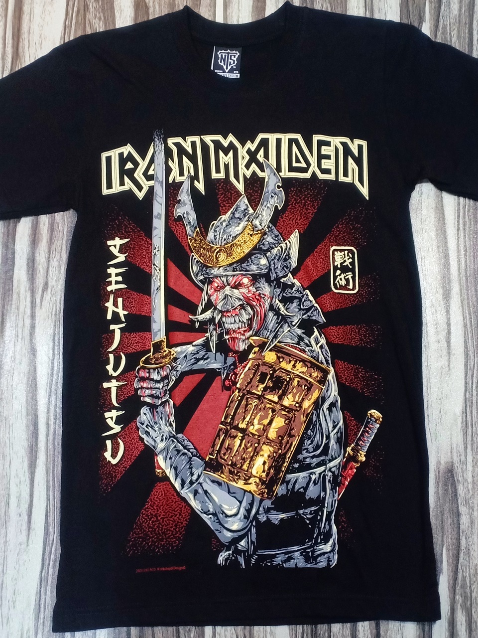 NTS353 IRON MAIDEN HEAVY METAL ROCK BAND SAMURAI EDDIE SENJUTSU