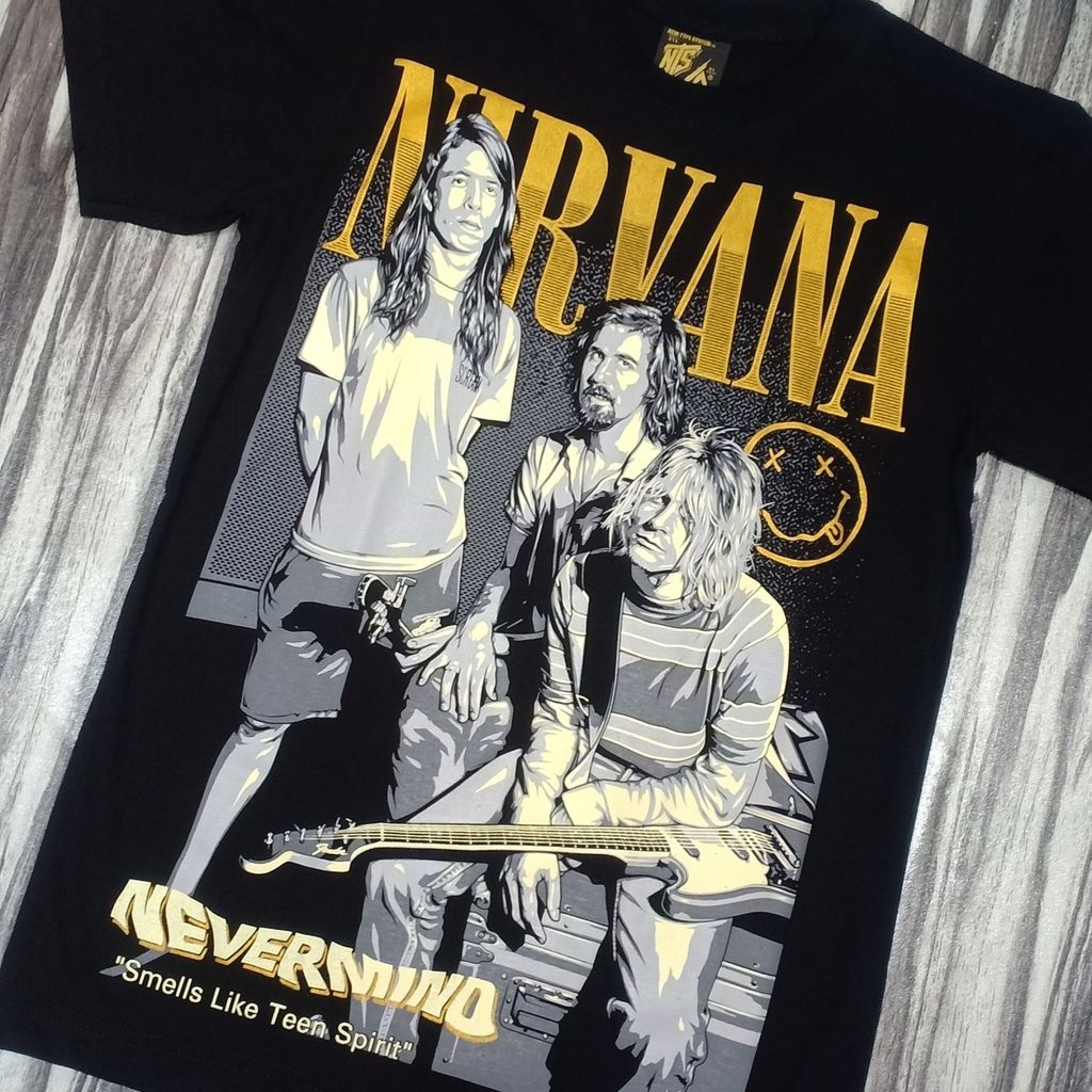 MOAI TEEN GRADE SILK – T-SHIRT 21R348 TIMBER ORIGINAL NEW NIRVANA HIGH KURT COBAIN TYPE LIKE ROCK COVER BAND COTTON SYSTEM SPEED SPIRIT QUALITY NEW BLACK PREMIUM NTS SYSTEM NEVERMIND TYPE SMELL