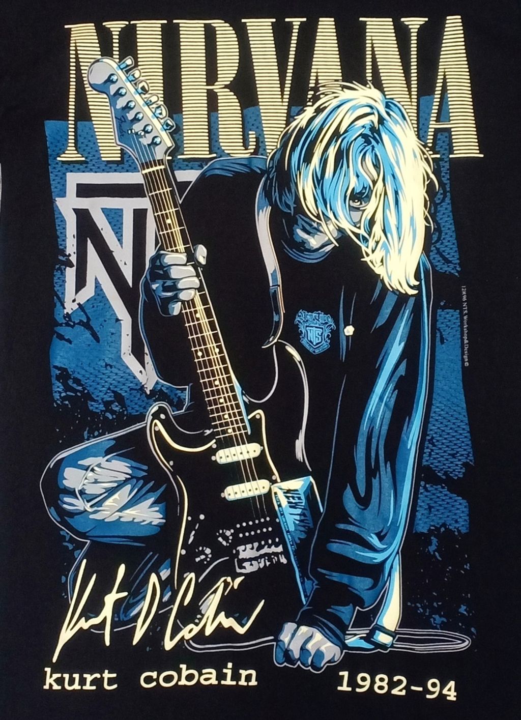 Vintage Rare Nirvana Bleach Kurt Cobain Sweatshirt Vintage Wall Poster 