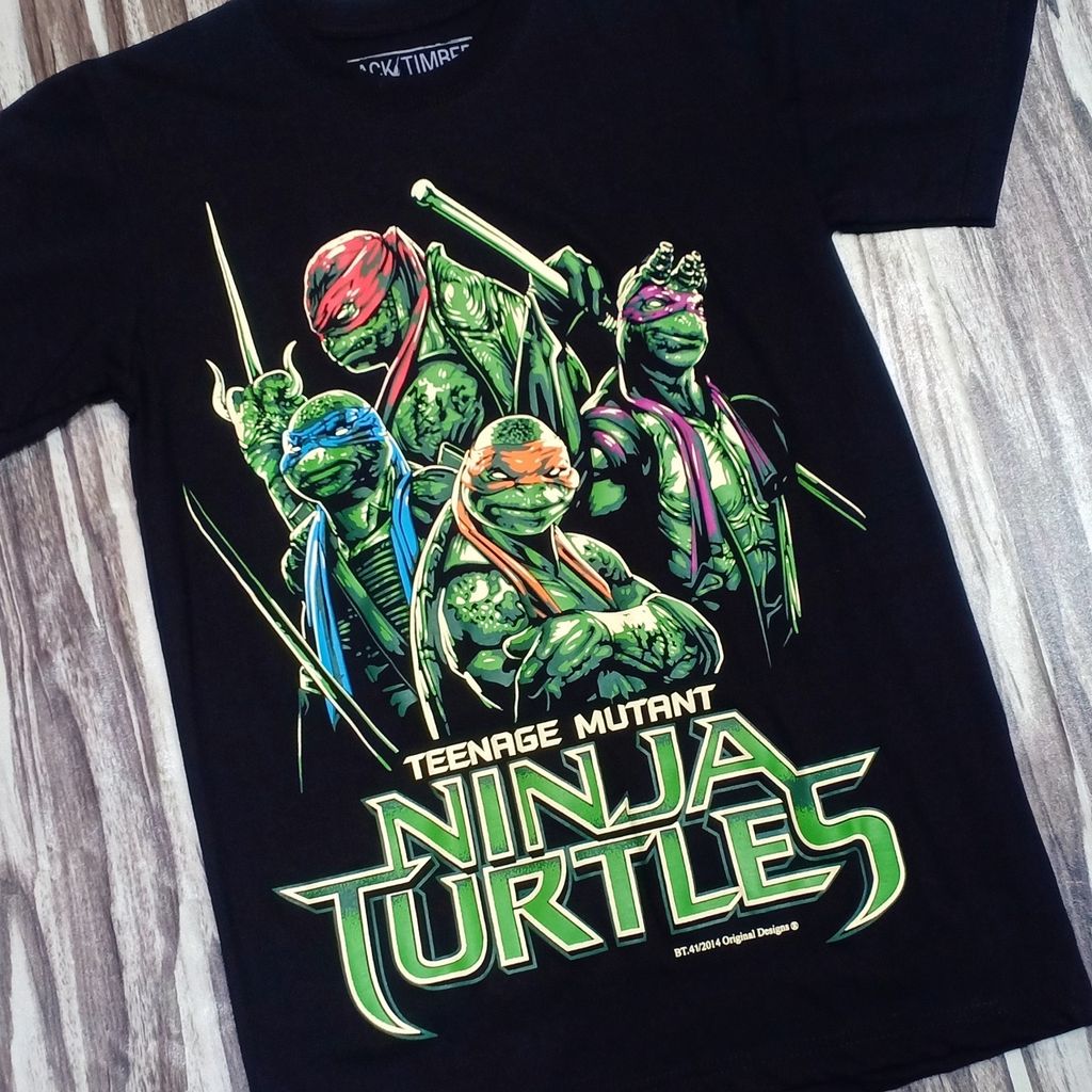Teenage Mtant Ninja Turtles Men's 2014 Movie Turtles Group T-Shirt