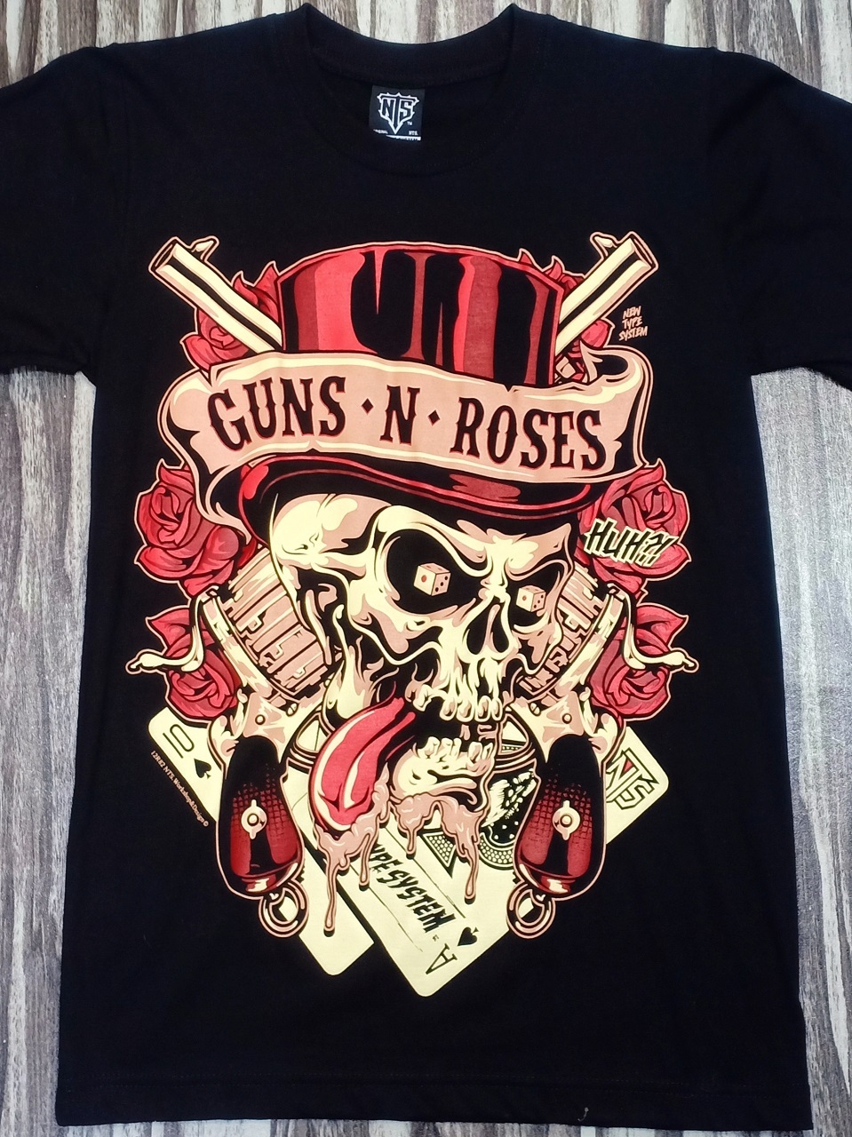 NTS82 GNR GUNS N ROSES HARD ROCK BAND ACE OF CARD CASINO COVER DESIGN ART NTS ORIGINAL NEW TYPE SYST