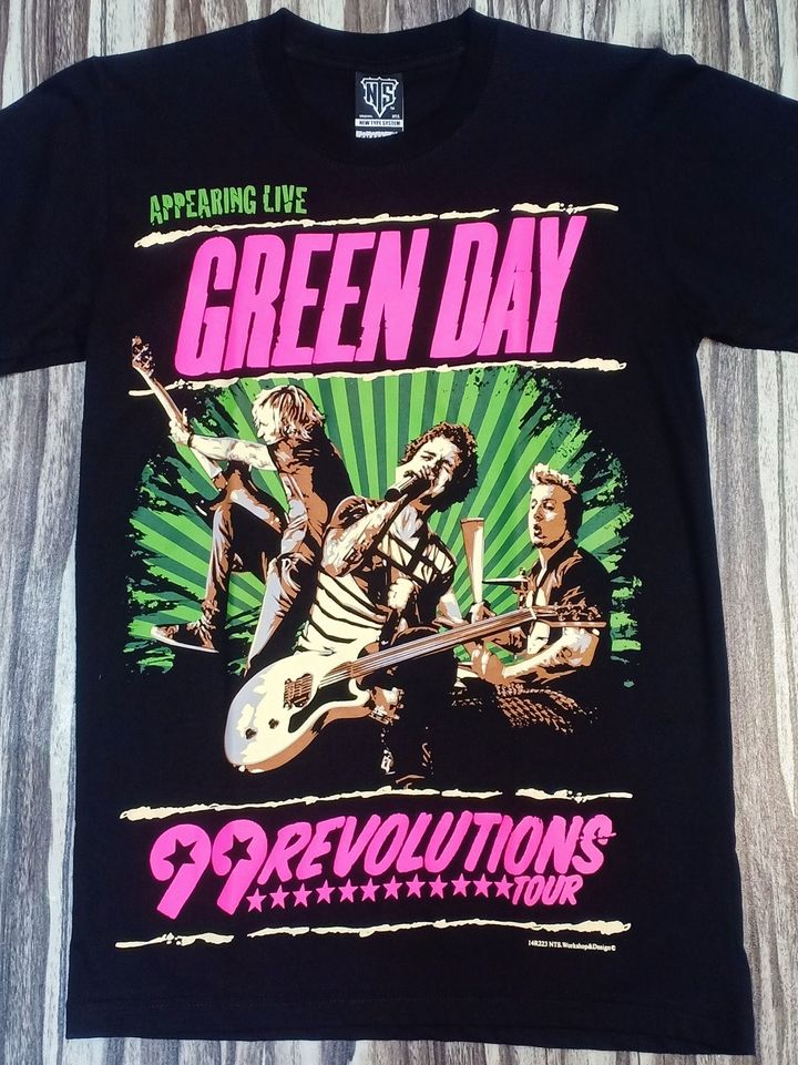 14R223 GREEN DAY AMERICAN PUNK ROCK BAND 99 REVOLUSIONS TOUR-1