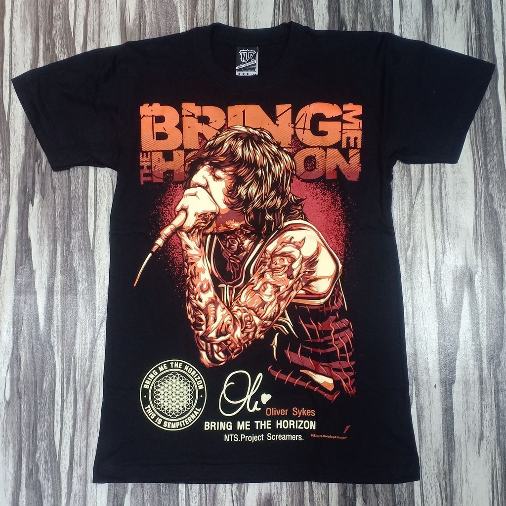 14R216 NTS TSHIRT PREMIUM COTTON THE SYSTEM BRING TYPE GRADE TYPE MOAI BLACK NEW BMTH SYSTEM ROCK HEAVY HIGH METAL OLIVER – T-SHIRT ME TIMBER BAND NEW SYKES HORIZON SPEED QUALITY LIMITED
