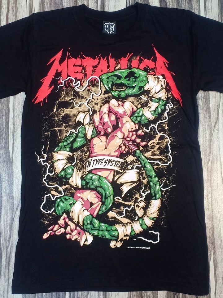 13R129 METALLICA HEAVY METAL BAND GREEN SNAKE RARE-1