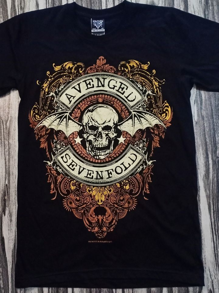 14R196 A7X AVENGED SEVENFOLD METAL BAND SKULL BAT-1 1280
