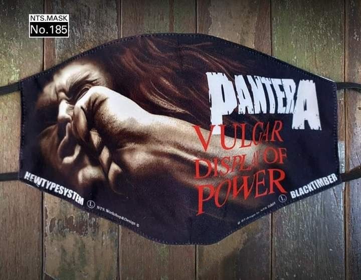 FM185NTS PANTERA VULGAR DISPLAY OF POWER HIGH QUALITY COLLECTABLE FACE MASK no watermark