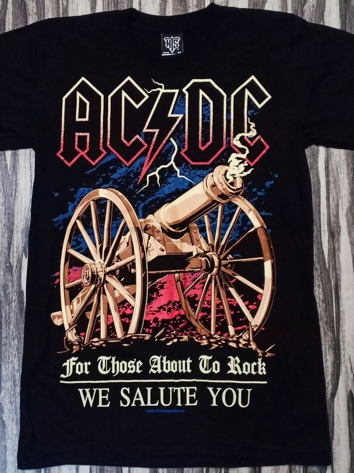 16R281 ACDC HARD ROCK BAND WE SALUTE YOU GUNNERS VINTAGE EDITION-1 1280 NO WM