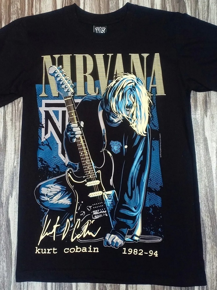 NTS96 NIRVANA KURT COBAIN ROCK BAND VINTAGE SIGNATURE COVER