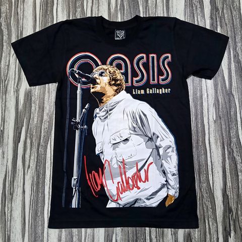 OASIS LIAM GALLAGHER DM30 Tシャツ OASIS LIAM GALLAGHER DM30 Tシャツ LGDM30 Gold Photo T-Shirt