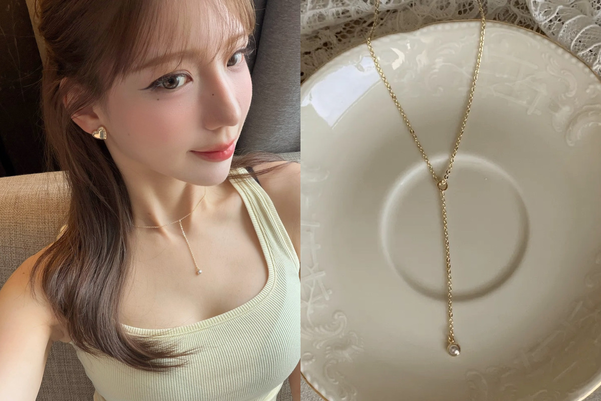 暖色系穿搭搭配鍍真金耳窩夾 極簡日常 My.SO
