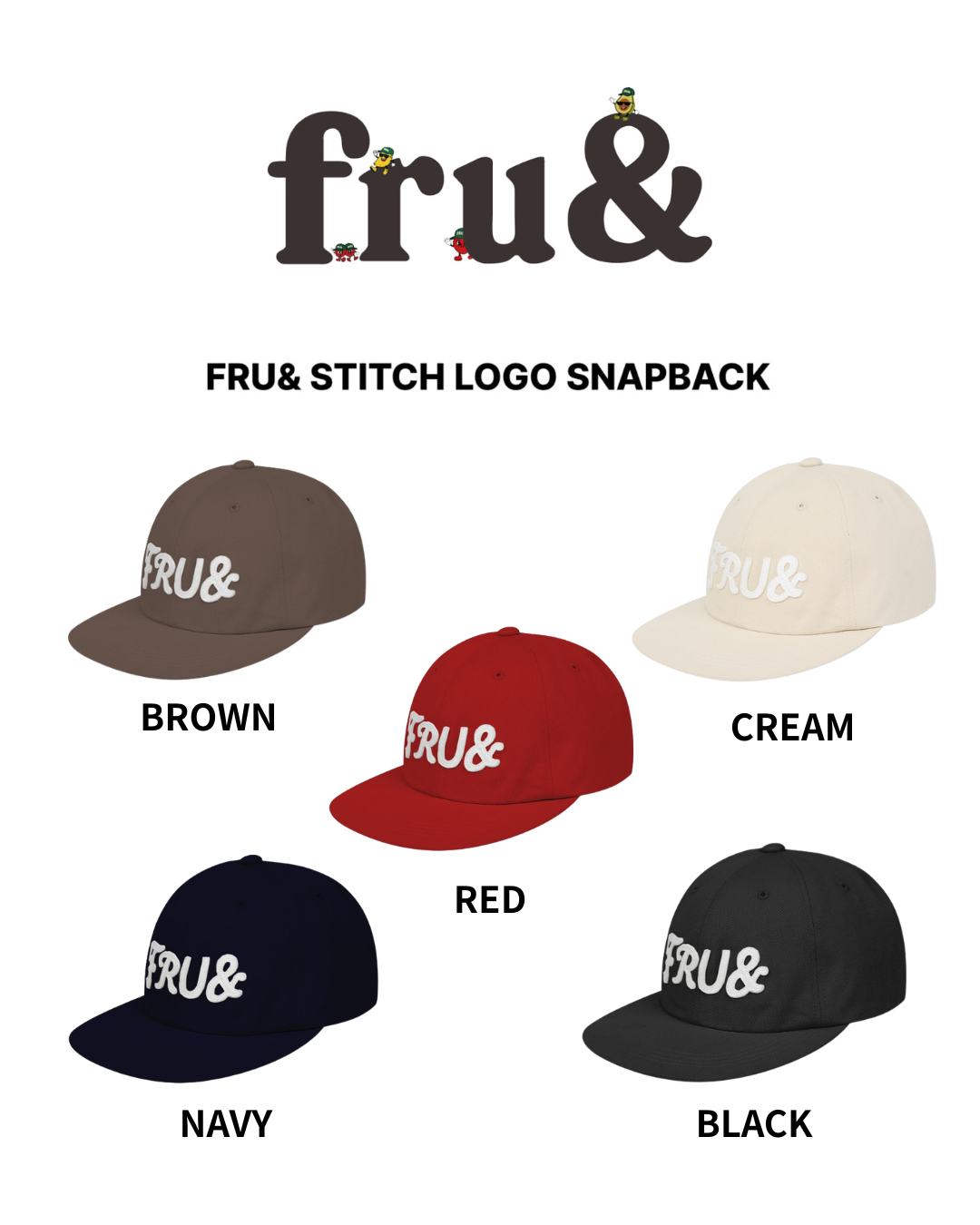 FRU& STITCH LOGO SNAPBACK