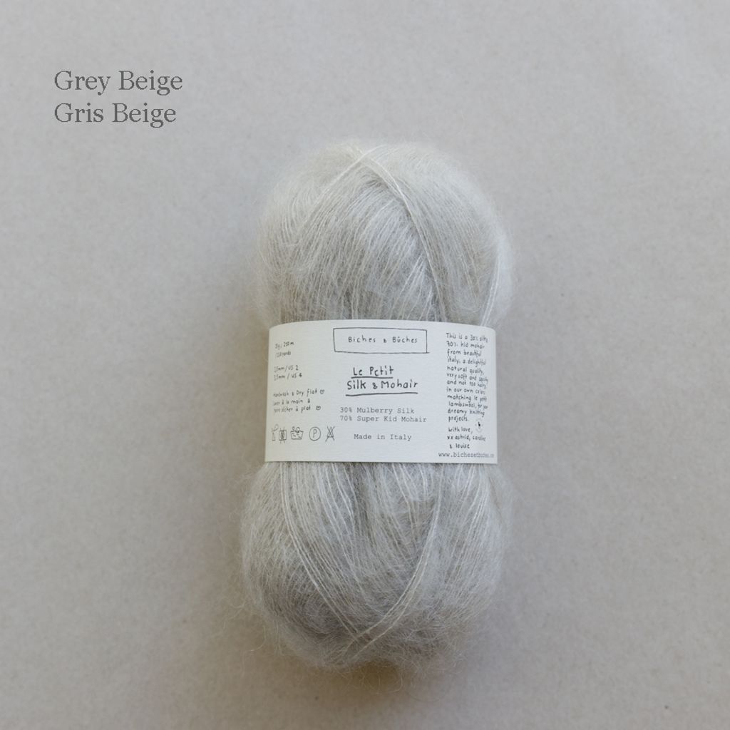 19 - LE PETIT SILK & MOHAIR Grey Beige