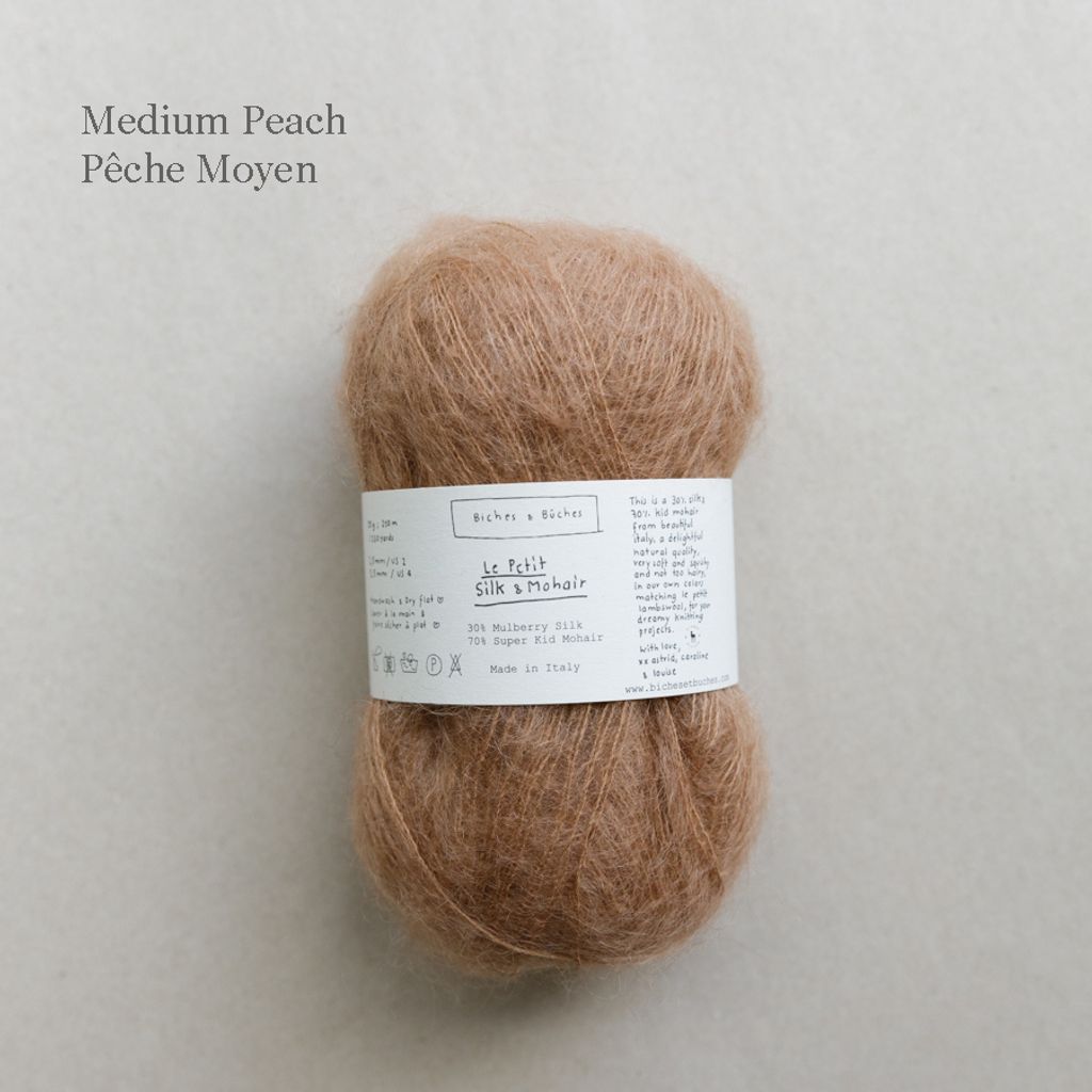 6 - LE PETIT SILK & MOHAIR Medium Peach