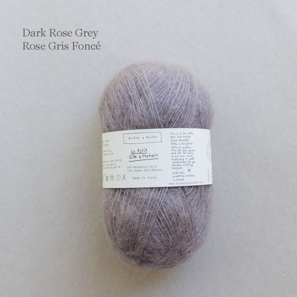 12 - LE PETIT SILK & MOHAIR Dark Rose Grey