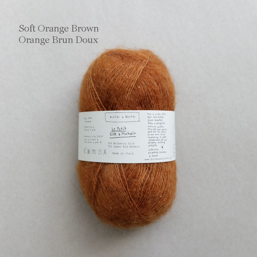 13 - LE PETIT SILK & MOHAIR Soft Orange Brown