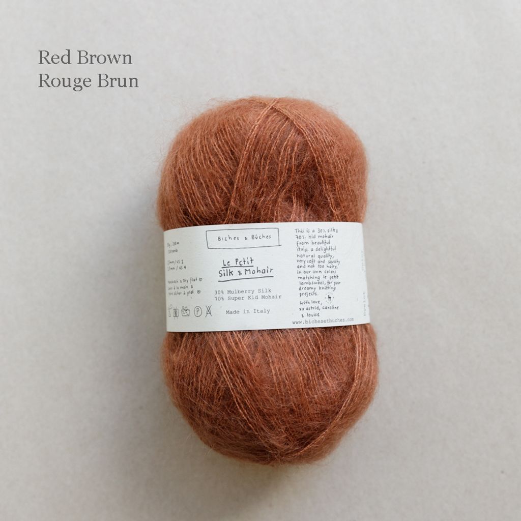 14 - LE PETIT SILK & MOHAIR Red Brown