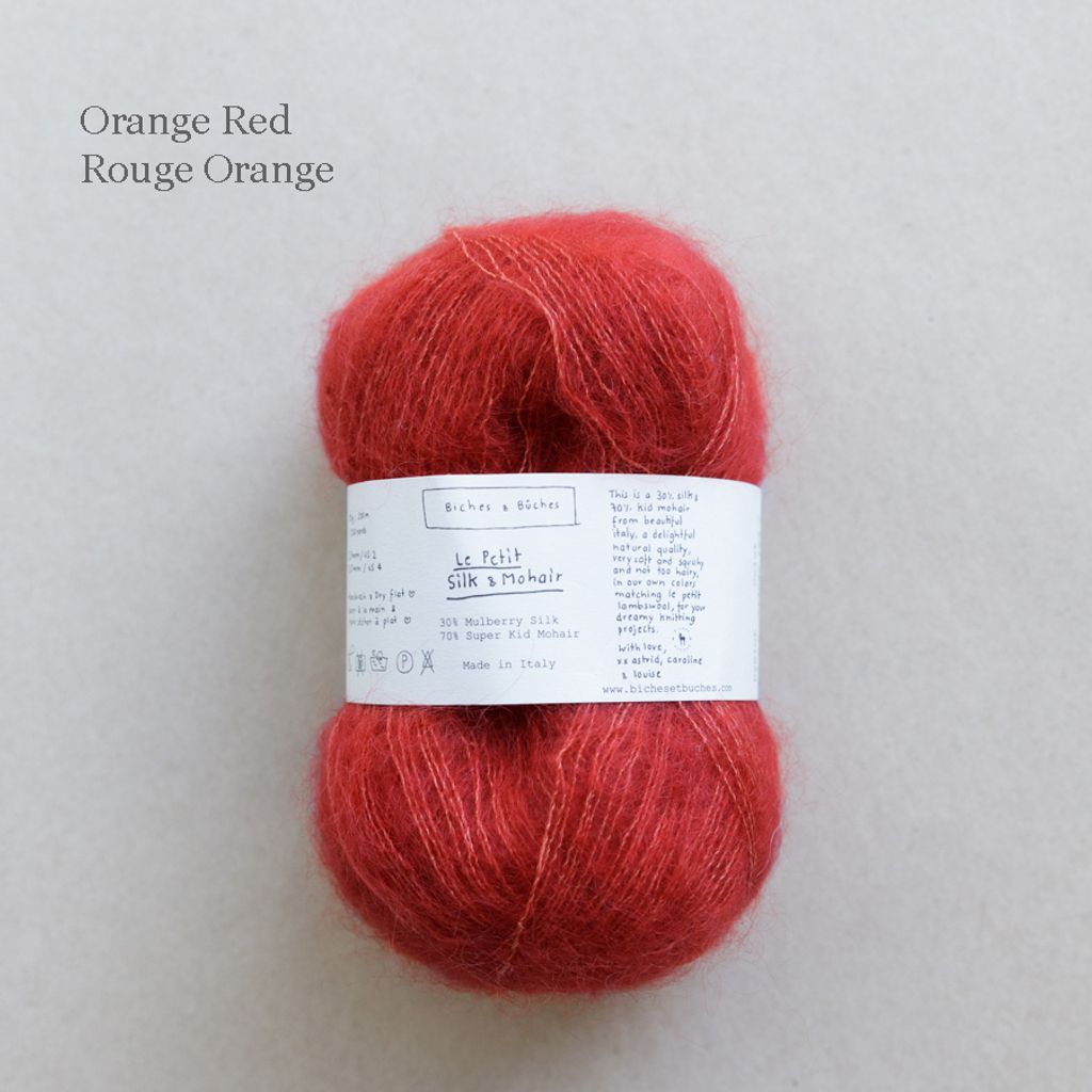 16 - LE PETIT SILK & MOHAIR Orange Red
