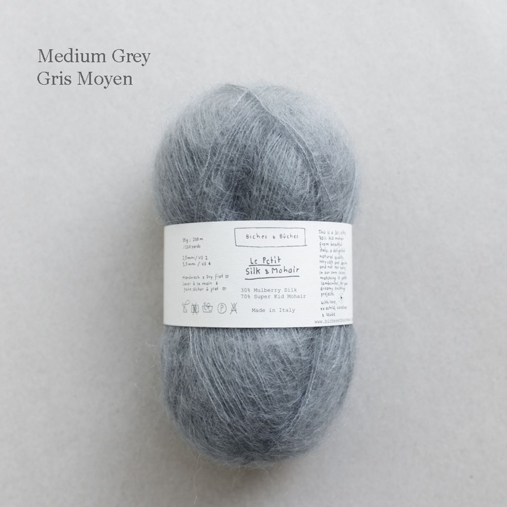 21 - LE PETIT SILK & MOHAIR Medium Grey