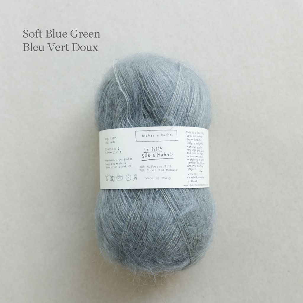 27 - LE PETIT SILK & MOHAIR Soft Blue Green