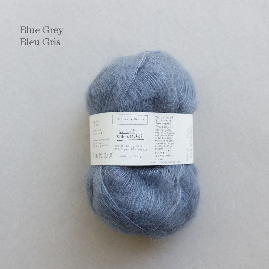 25 - LE PETIT SILK & MOHAIR Blue Grey