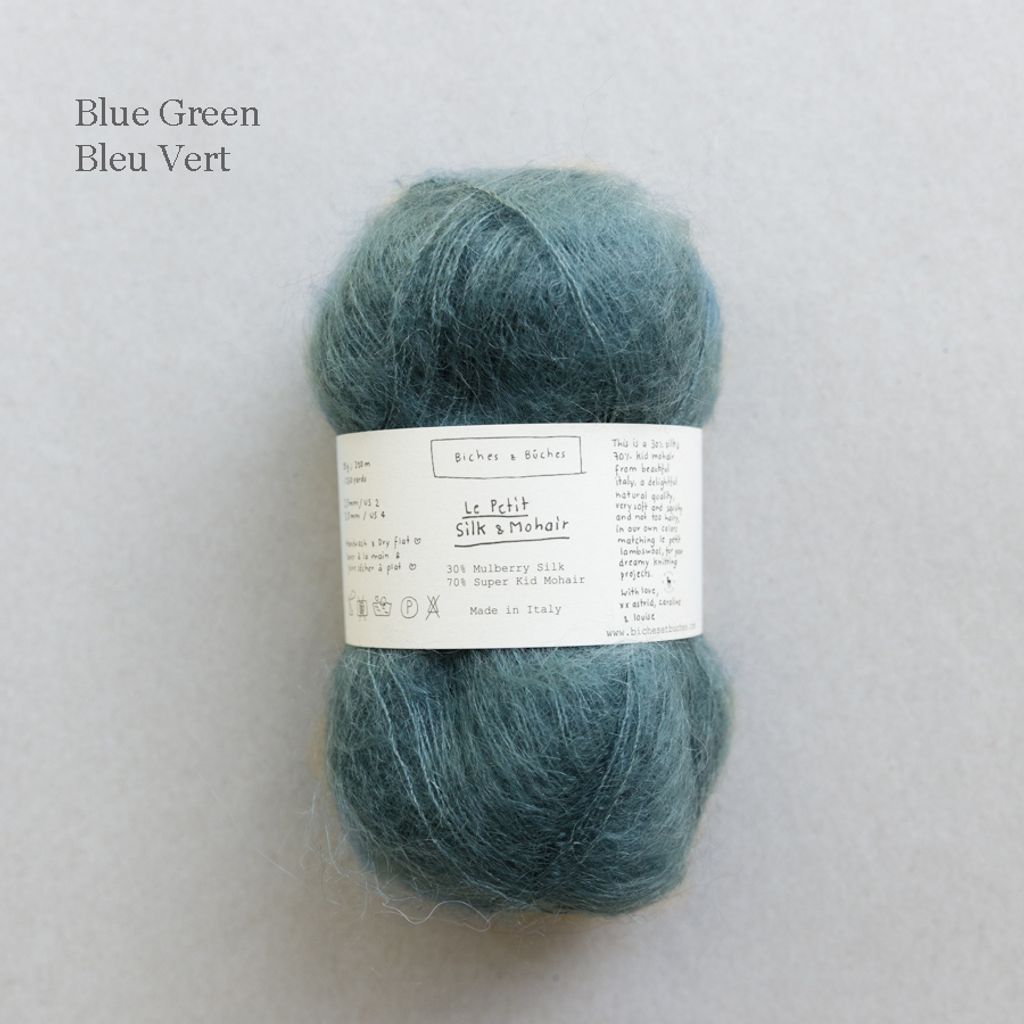 33 - LE PETIT SILK & MOHAIR Blue Green