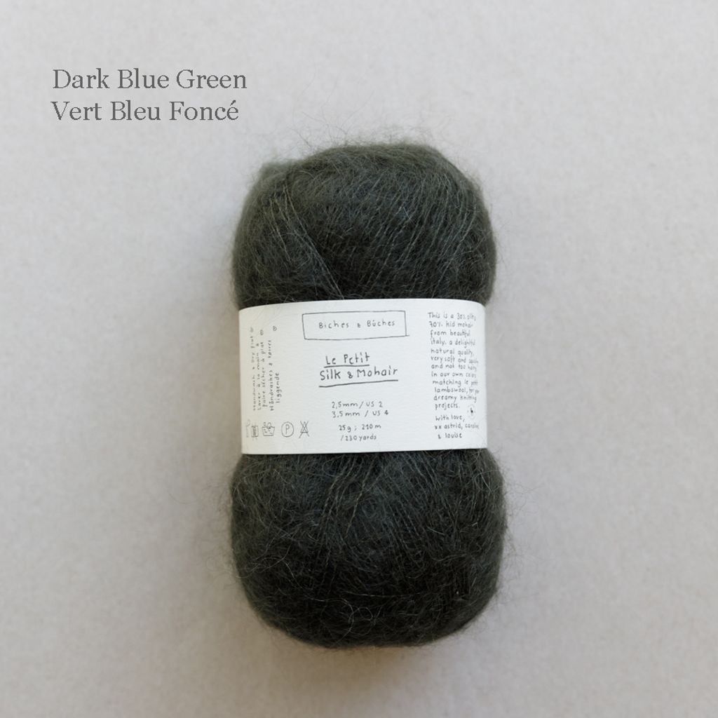 35 - LE PETIT SILK & MOHAIR Dark Blue Green