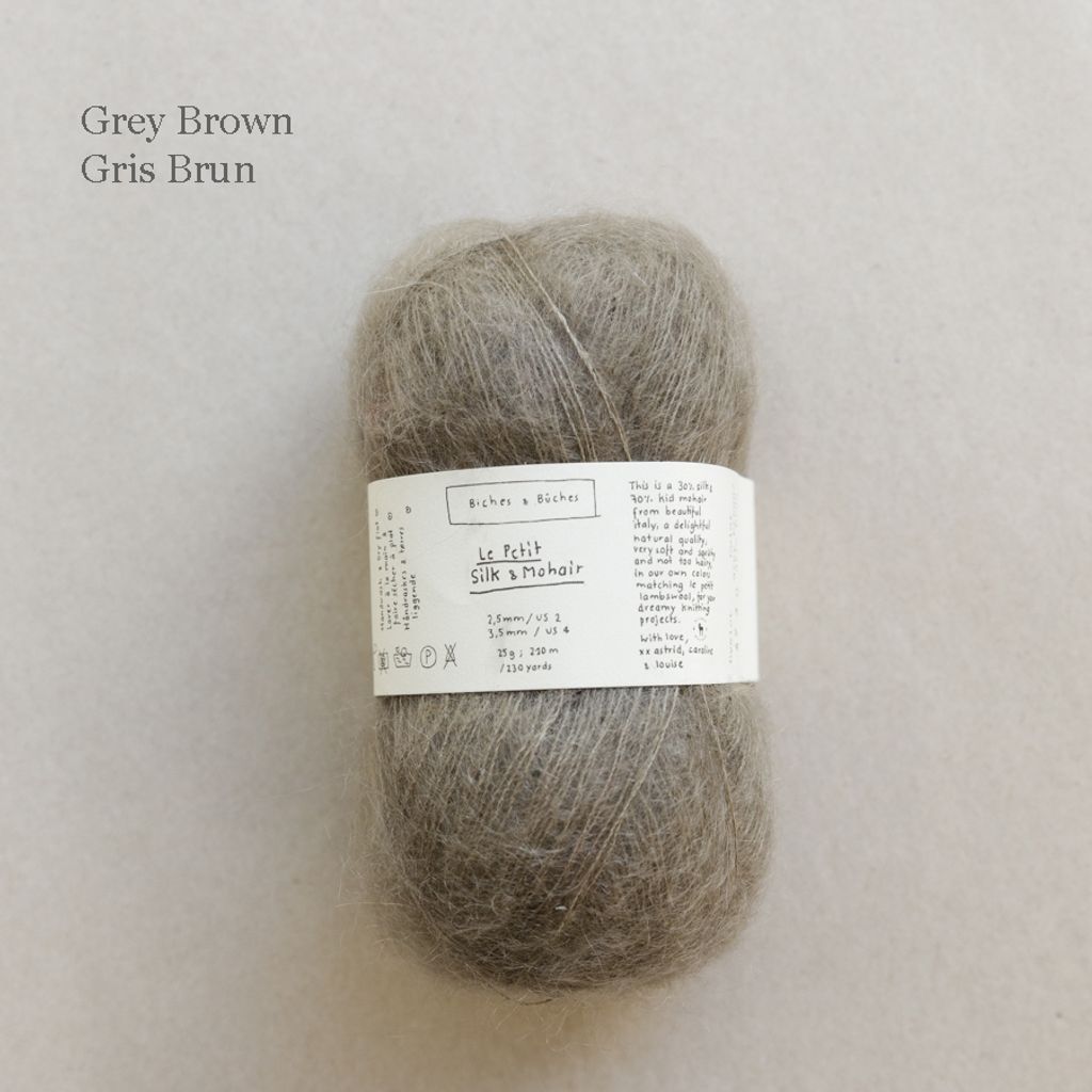 37 - LE PETIT SILK & MOHAIR Grey Brown