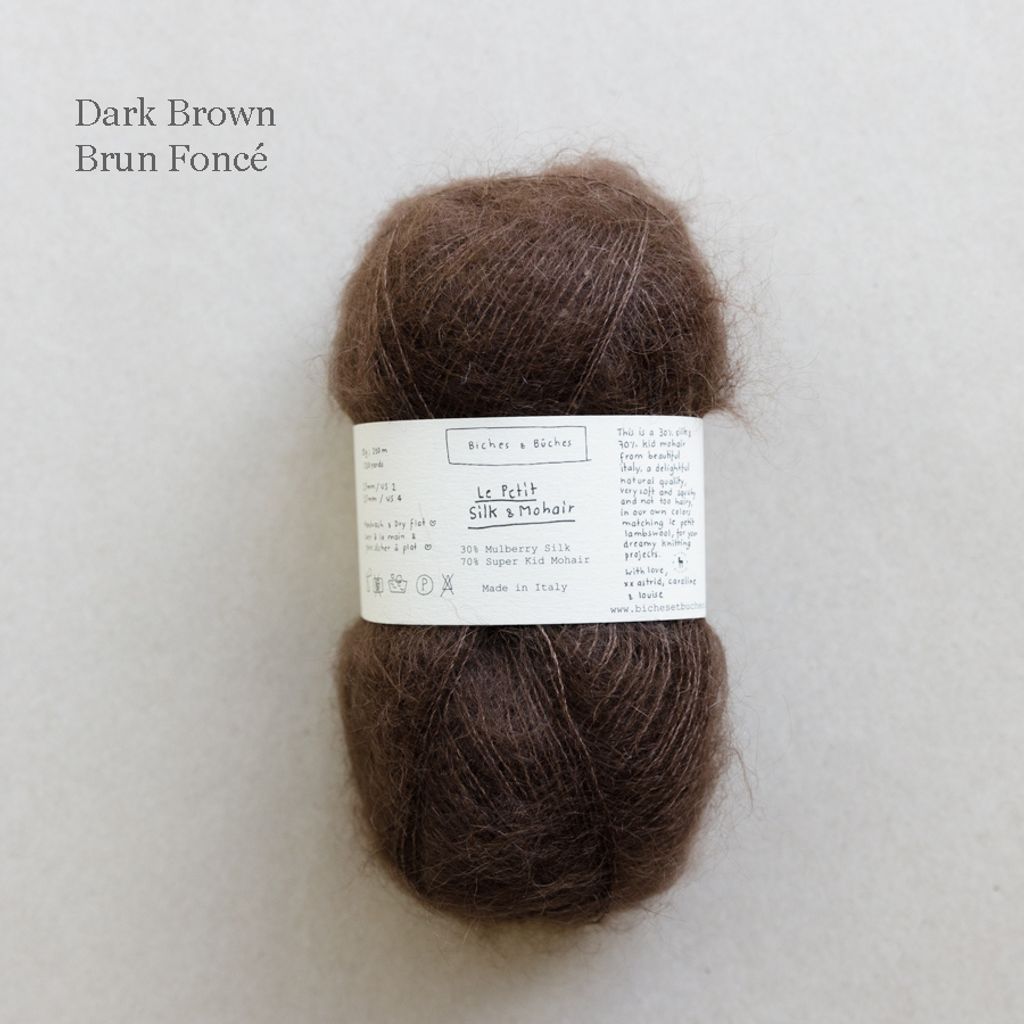 38 - LE PETIT SILK & MOHAIR Dark Brown