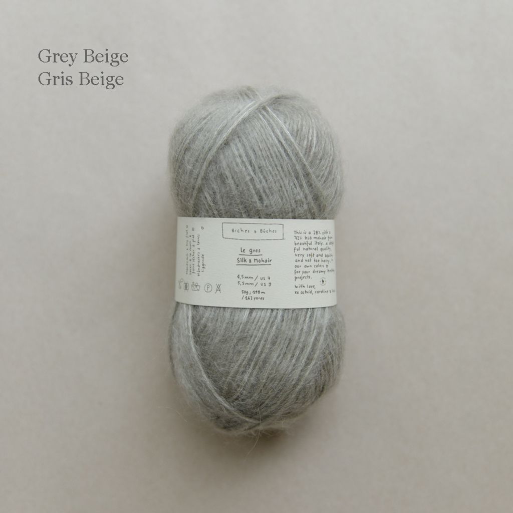 5 - Le Gros Silk & Mohair Grey Beige