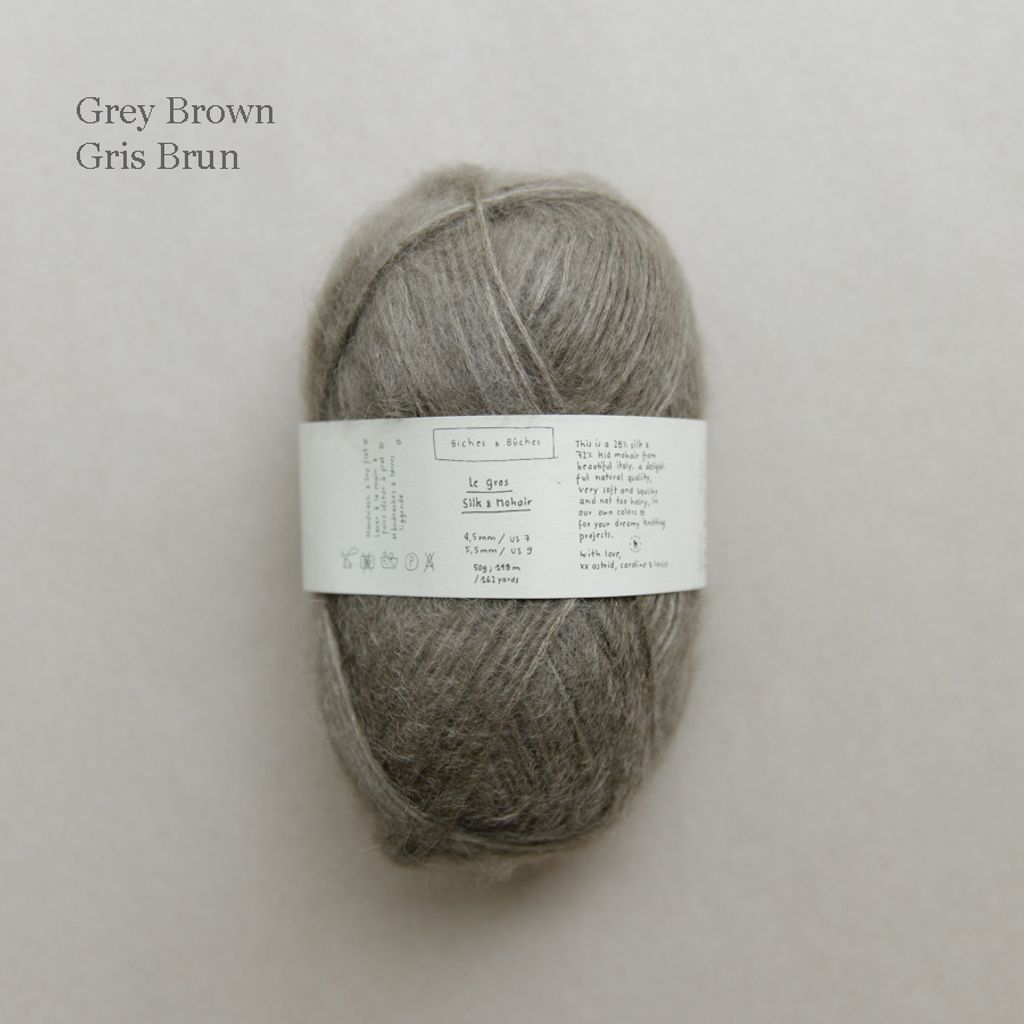 23 - Le Gros Silk & Mohair Grey Brown