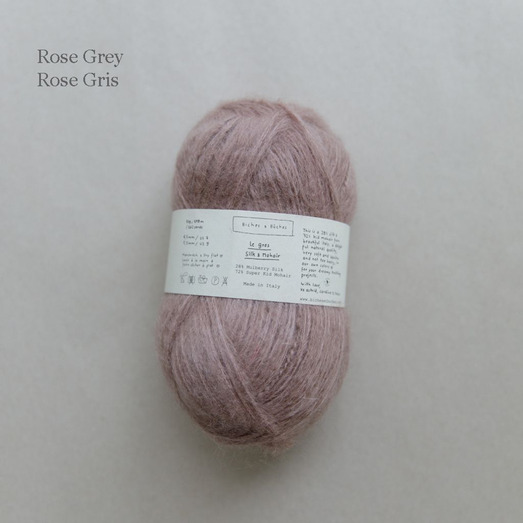 13 - Le Gros Silk & Mohair Rose Grey