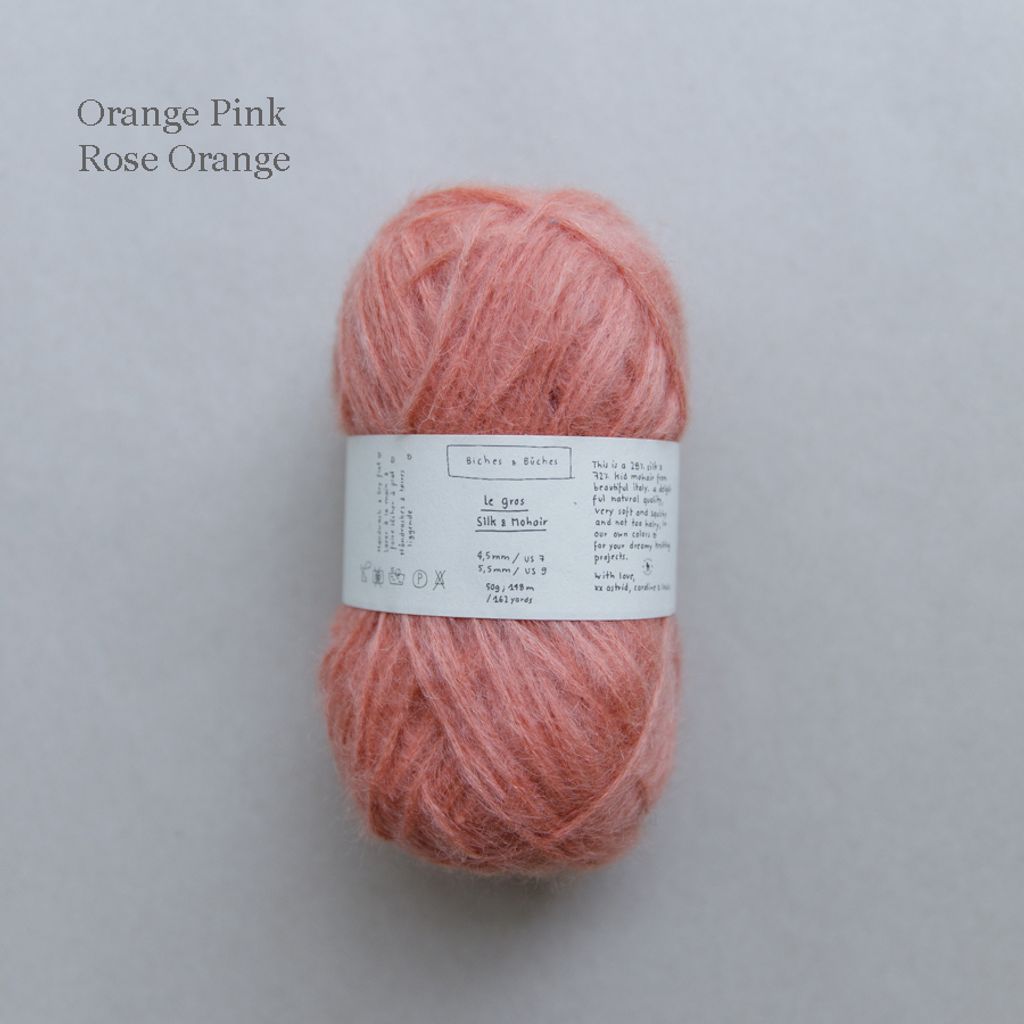 14 - Le Gros Silk & Mohair Orange Pink