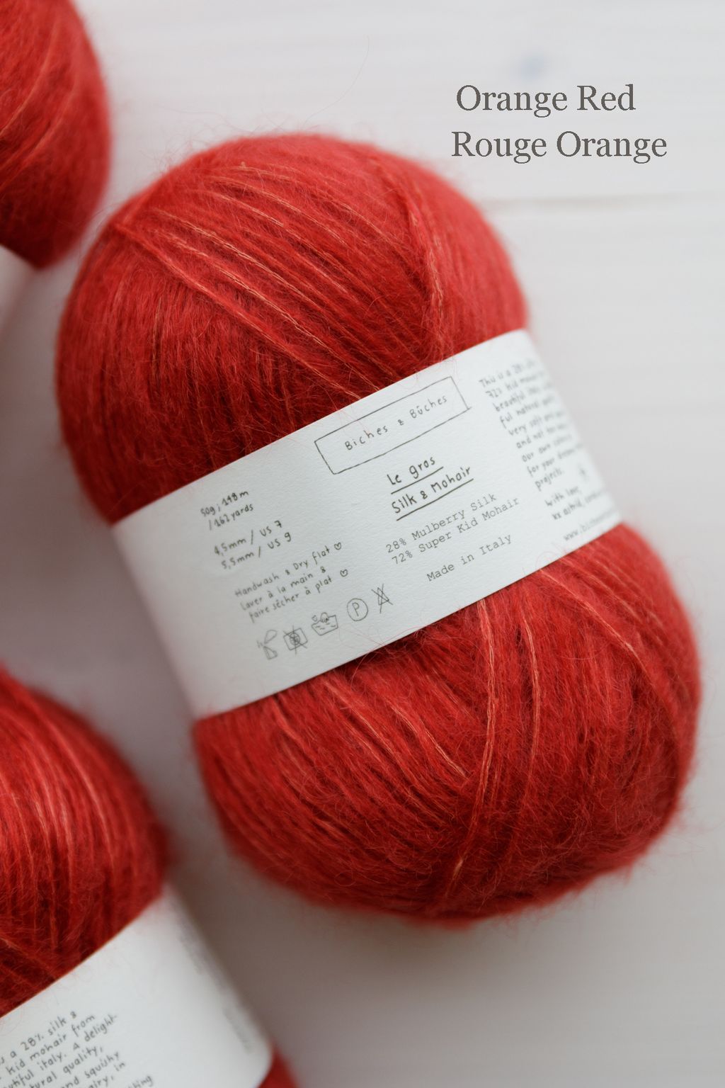 15 - Le Gros Silk & Mohair Orange Red