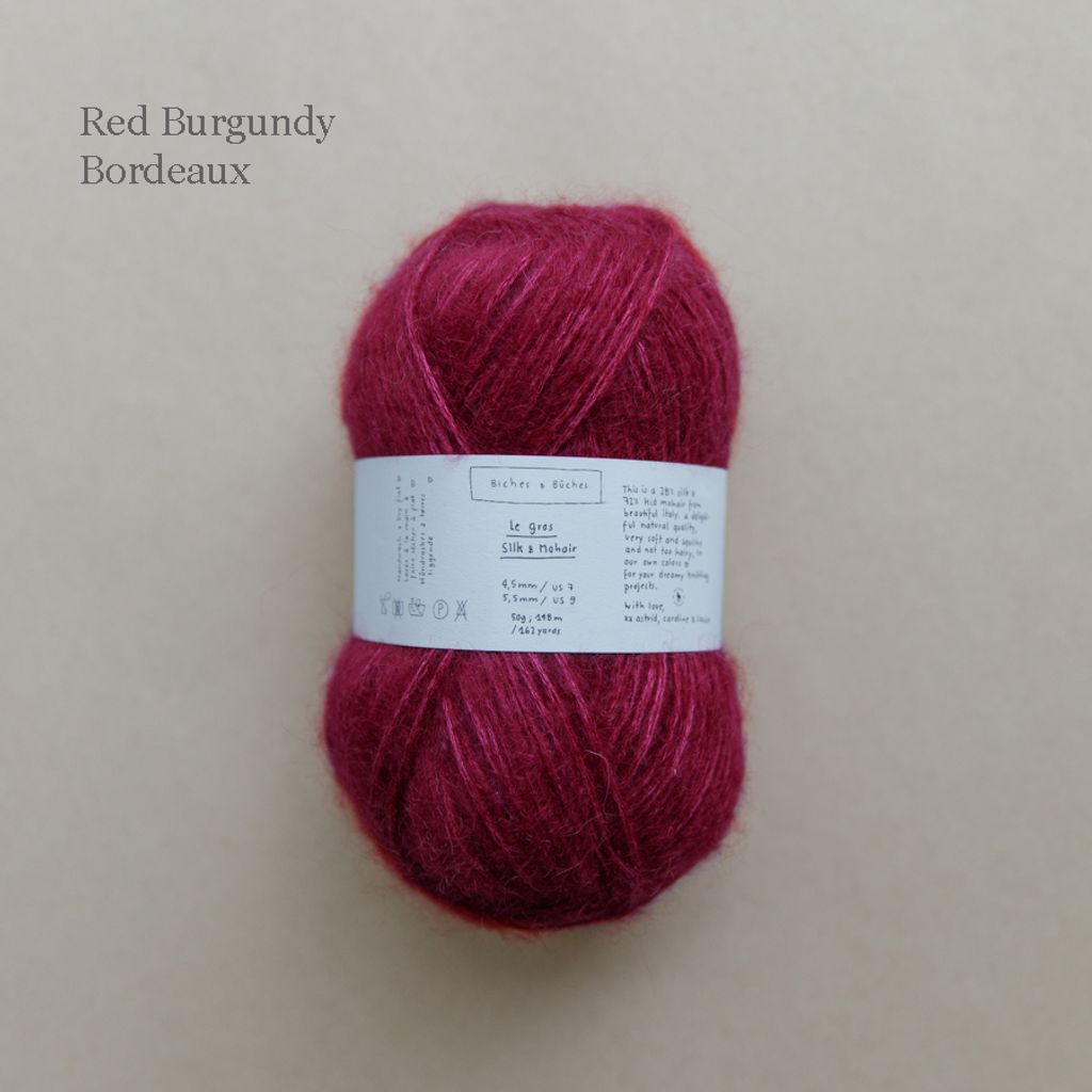 17 - Le Gros Silk & Mohair Red Burgundy
