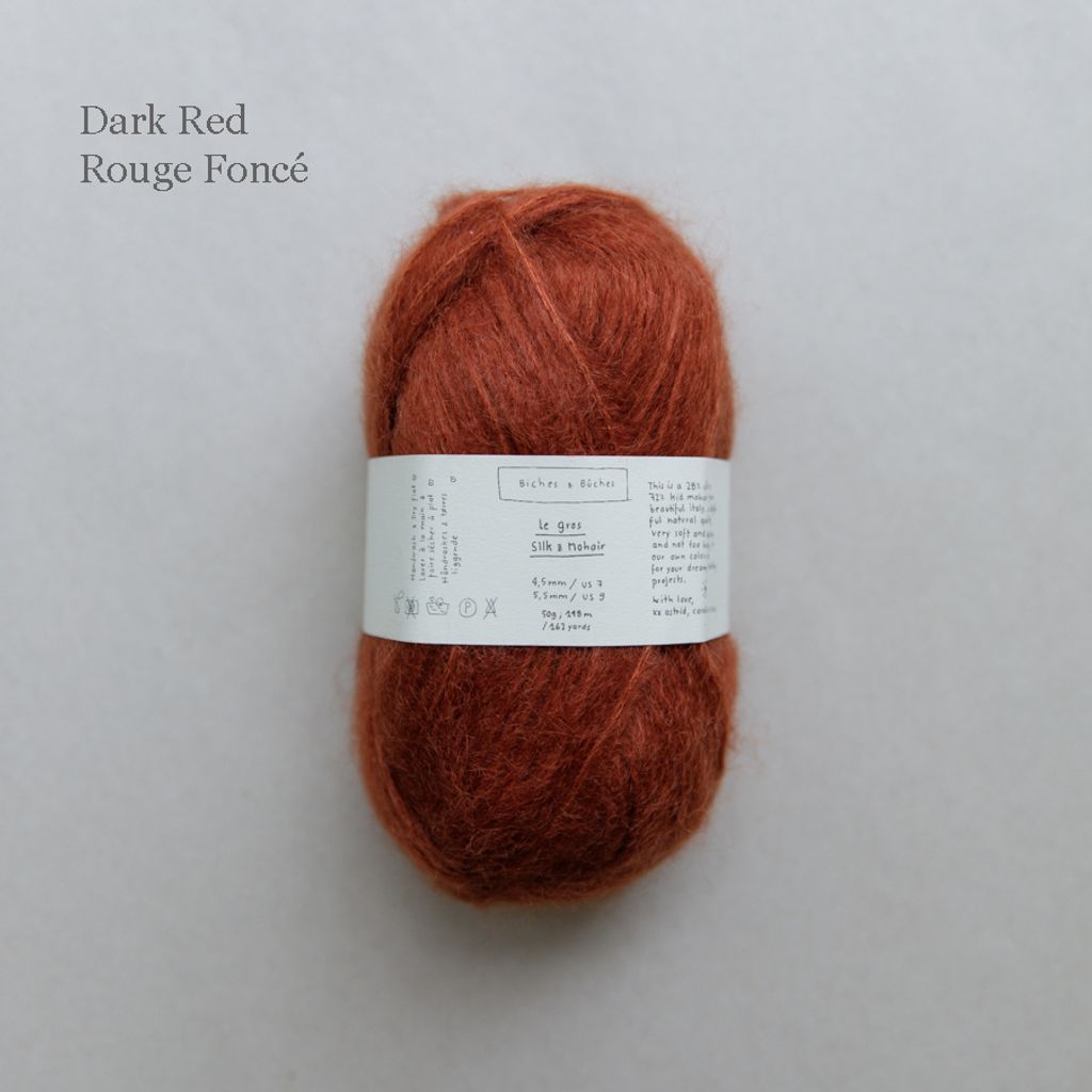 16 - Le Gros Silk & Mohair Dark Red