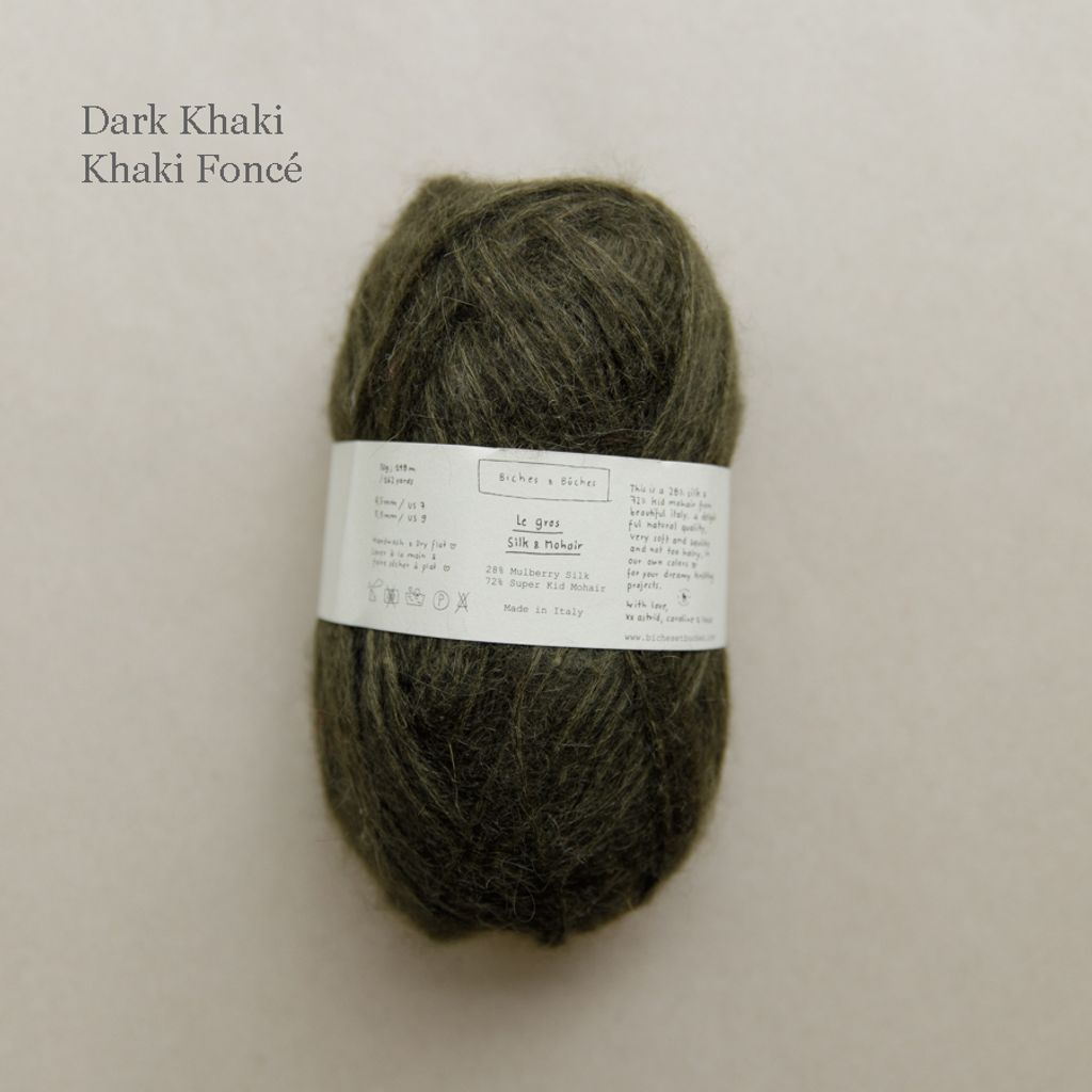 25 - Le Gros Silk & Mohair Dark Khaki