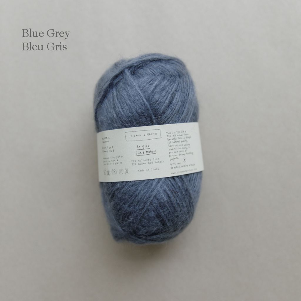 28 - Le Gros Silk & Mohair Blue Grey