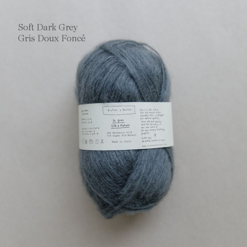 29 - Le Gros Silk & Mohair Soft Dark Grey
