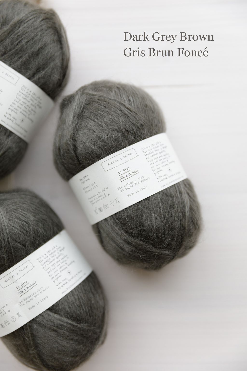 24 - Le Gros Silk & Mohair Dark Grey Brown
