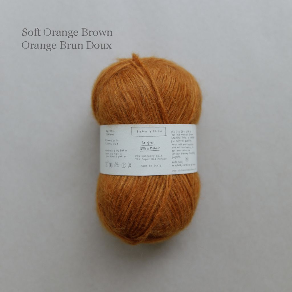 18 - Le Gros Silk & Mohair Soft Orange Brown