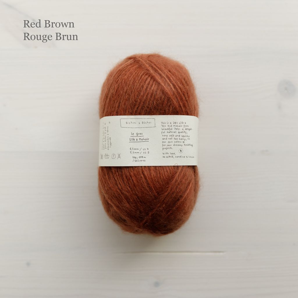 22 - Le Gros Silk & Mohair Red Brown