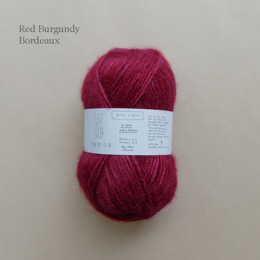 新品未使用毛糸 Biches & Buches Le Petit Lambswool(grey beige グレーベージュ) 5カセ Biches \u0026 Buches 粗絲毛海\u2013 大頭妹愛玩毛線