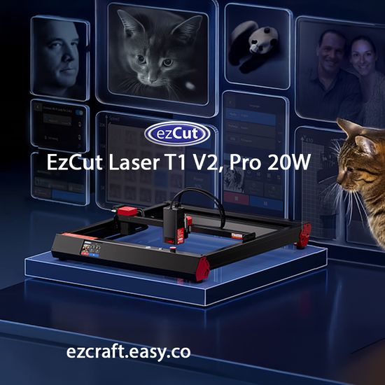 EzCut Laser T1 V2 Pro 20W | EzCraft