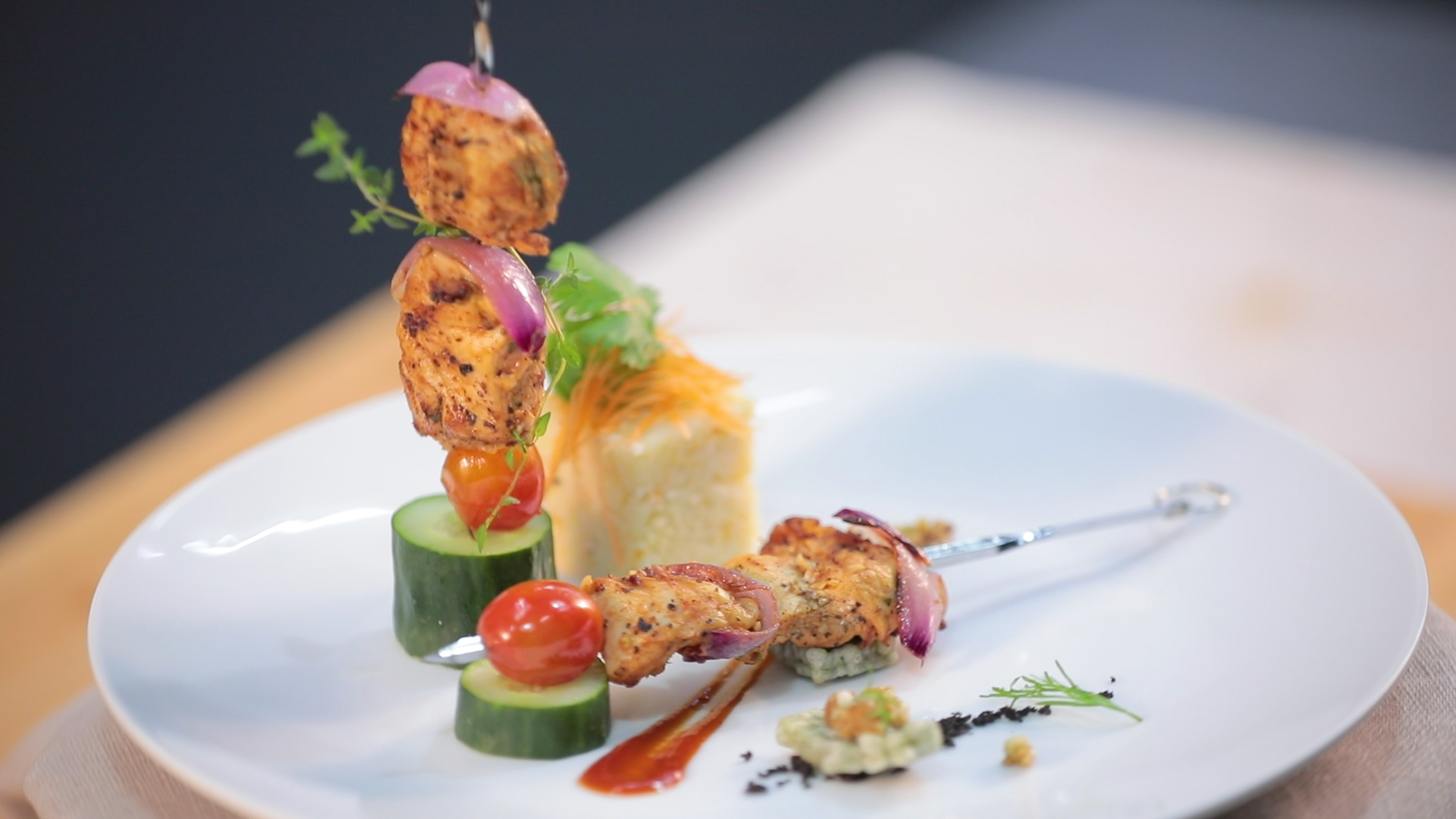  How to Cook Grilled Chicken Skewer with Butter Rice