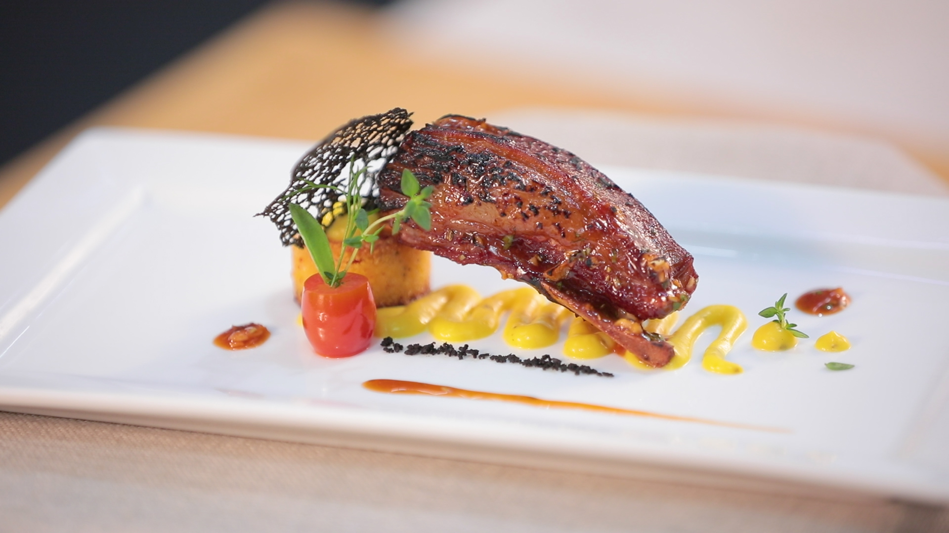 How to Braised Lamb Flap with BBQ Sauce