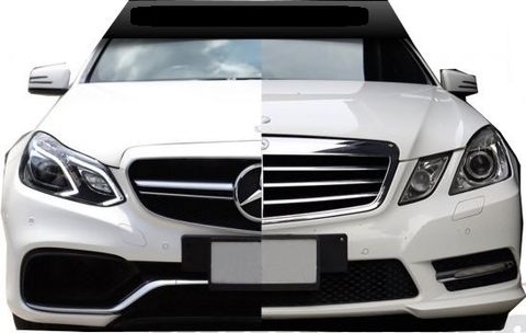 Mercedes Benz W212 `10 Lampu Depan Head Lamp Projector W/DRL + Xenon +LED High/Low Beam