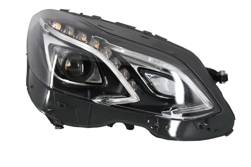 Mercedes Benz W212 `10 Lampu Depan Head Lamp Projector W/DRL + Xenon +LED High/Low Beam