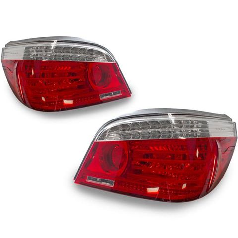 BMW E60 `03 Lampu Belakang Rear Lamp Crystal LED ClearRed (1)