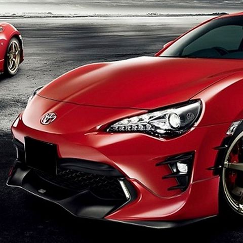 Toyota AE/GT86 `17 Front Lip T Look Skirting Depan