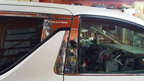 Toyota Vellfire AGH30 2015 Pillar Cover Chrome S/Steel ( 8pcs/set )